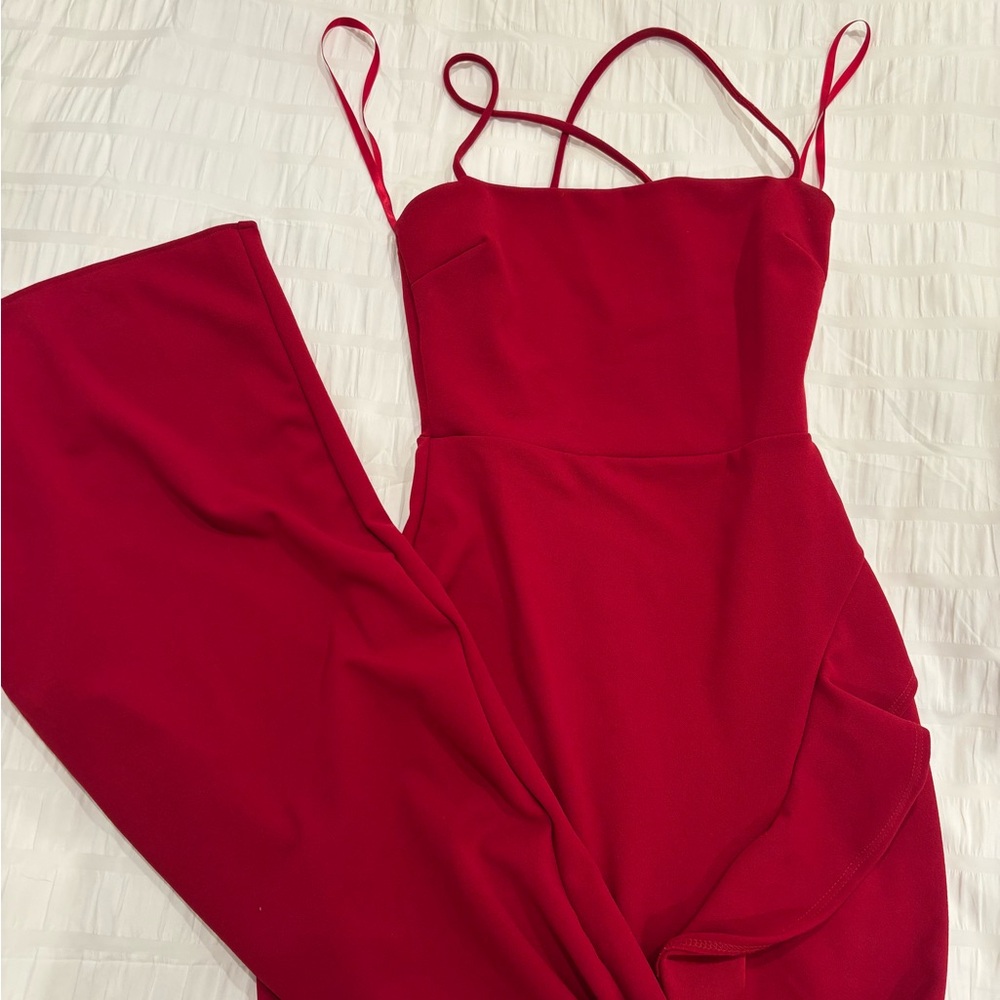Windsor Strappy Red Maxi Dress